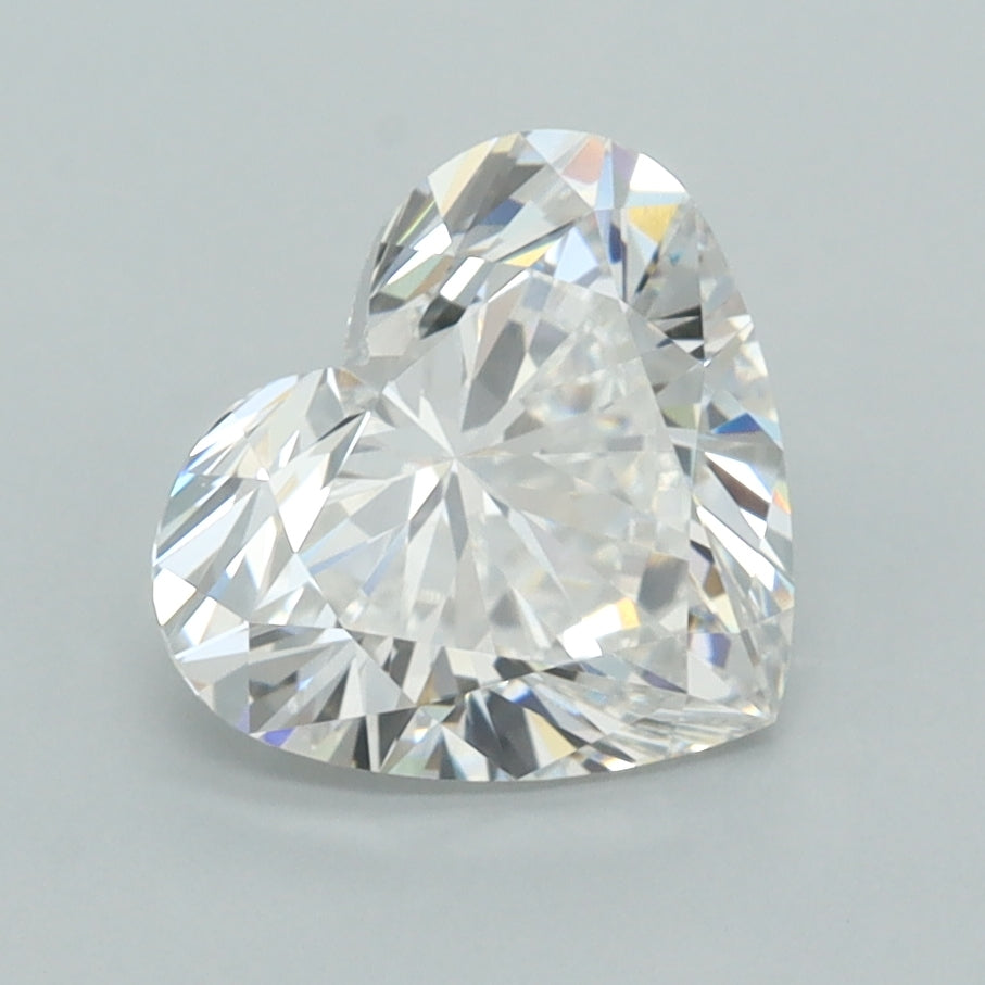 2.07 Carat Heart Shaped, Ideal Cut, F Color, VVS1 Clarity, IGI Certified Lab Grown Diamond