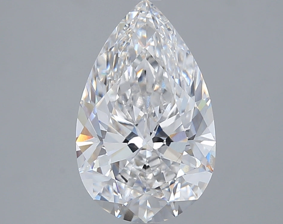 3.01 Carat Pear Shaped, Ideal Cut, E Color, VS1 Clarity, IGI Certified Lab Grown Diamond