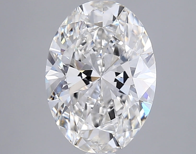 2.57 Carat Oval Shaped, Ideal Cut, G Color, VVS2 Clarity, IGI Certified Lab Grown Diamond