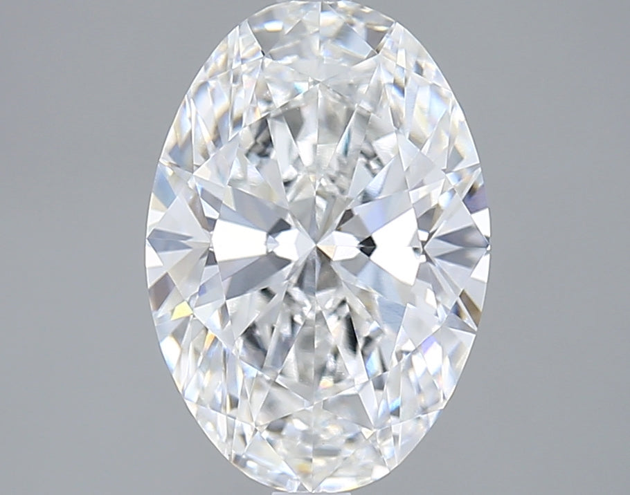 3.03 Carat Oval Shaped, Ideal Cut, D Color, VVS2 Clarity, IGI Certified Lab Grown Diamond