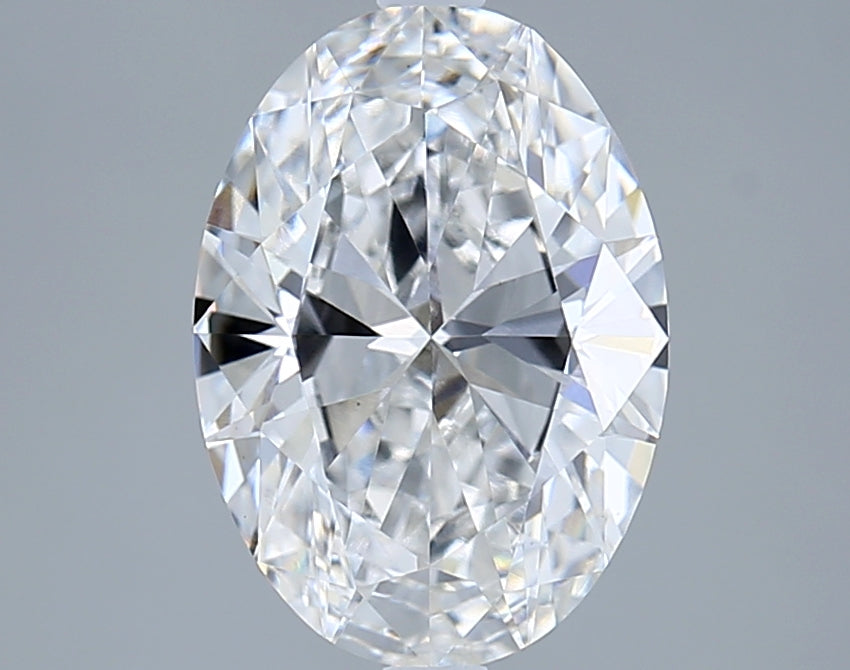2.50 Carat Oval Shaped, Ideal Cut, E Color, VS1 Clarity, IGI Certified Lab Grown Diamond