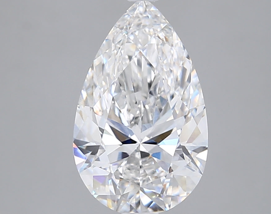 3.01 Carat Pear Shaped, Ideal Cut, F Color, VVS1 Clarity, IGI Certified Lab Grown Diamond