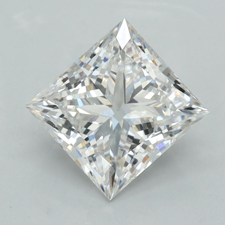 1.43 Carat Princess Shaped, Ideal Cut, E Color, VVS1 Clarity, IGI Certified Lab Grown Diamond