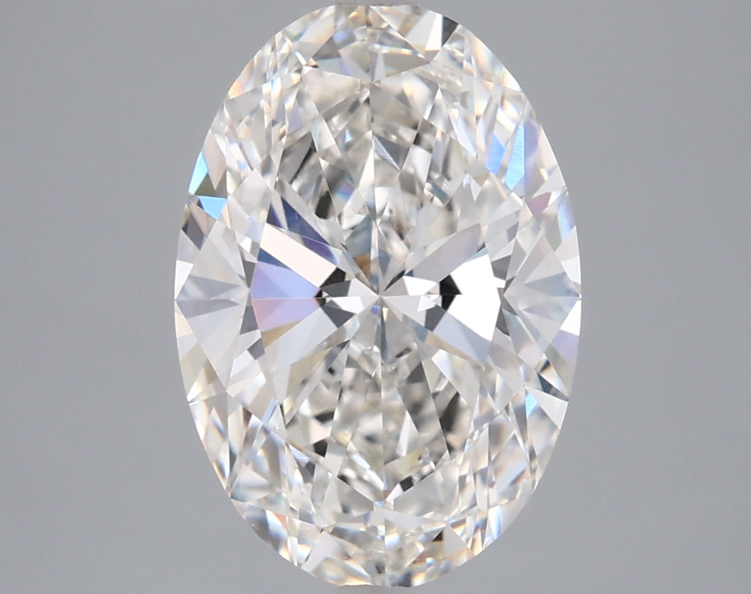 3.55 Carat Oval Shaped, Ideal Cut, G Color, VVS2 Clarity, IGI Certified Lab Grown Diamond