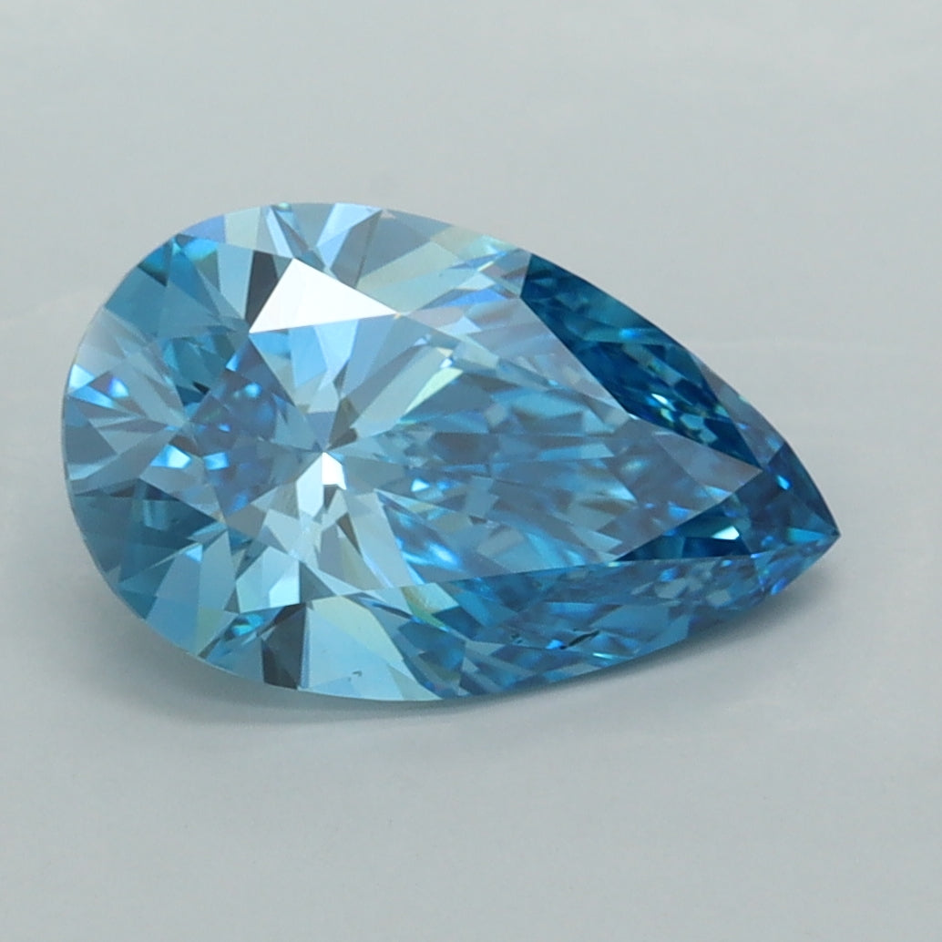 2.54 Carat Pear Shaped, Ideal Cut, VVS2 Clarity, IGI Certified Lab Grown Diamond