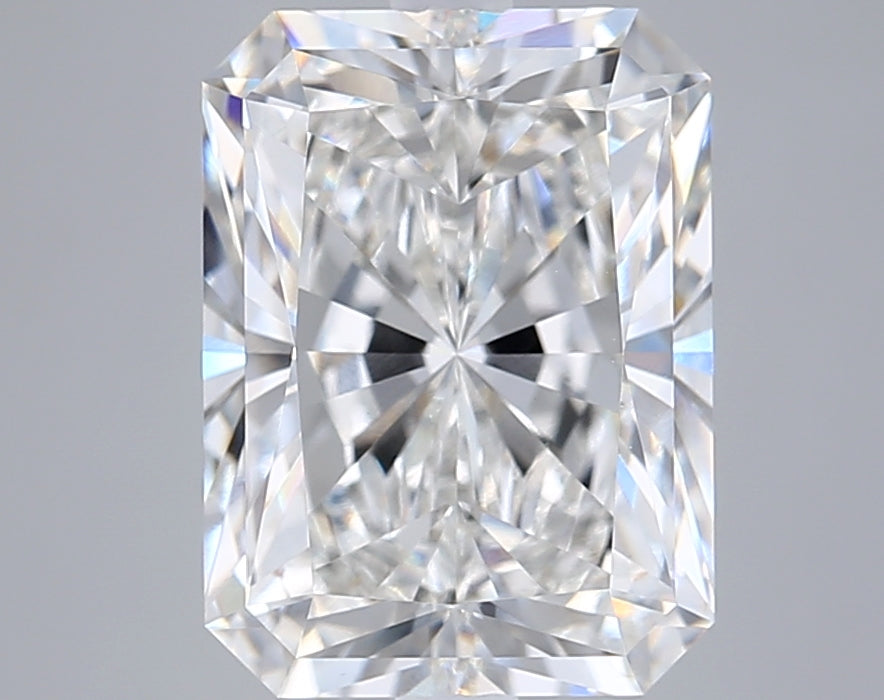 5.22 Carat Radiant Shaped, Excellent Cut, F Color, VVS2 Clarity, IGI Certified Lab Grown Diamond
