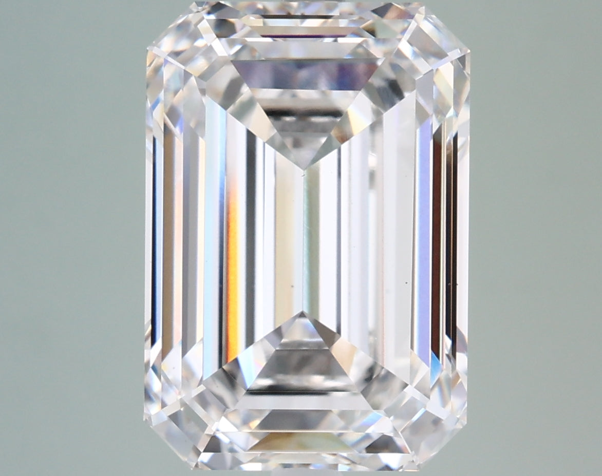 8.10 Carat Emerald Shaped, Ideal Cut, G Color, VS1 Clarity, IGI Certified Lab Grown Diamond