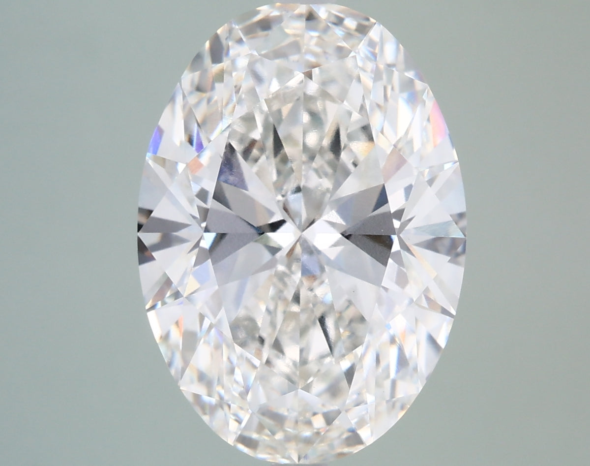 6.15 Carat Oval Shaped, Ideal Cut, G Color, VVS2 Clarity, IGI Certified Lab Grown Diamond