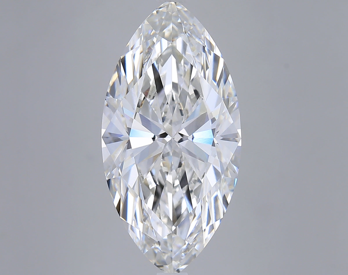 7.14 Carat Marquise Shaped, Ideal Cut, F Color, VVS2 Clarity, IGI Certified Lab Grown Diamond