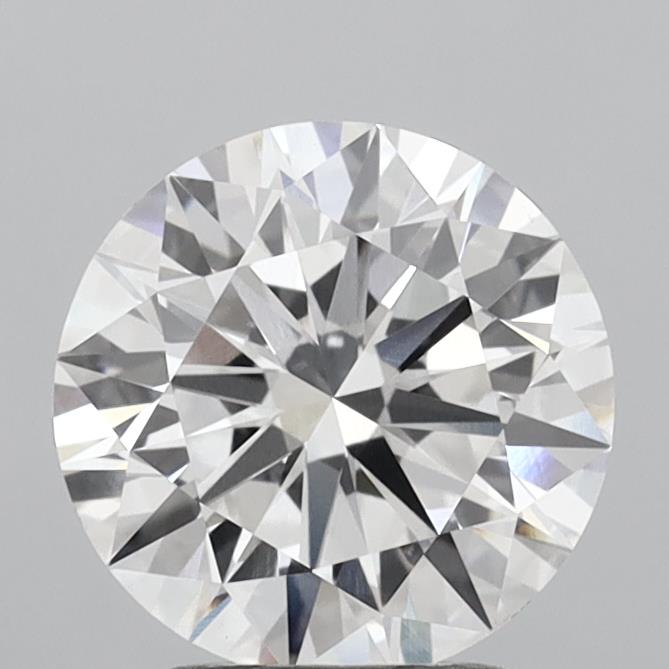 2.58 Carat Round Shaped, Ideal Cut, F Color, VVS2 Clarity, IGI Certified Lab Grown Diamond