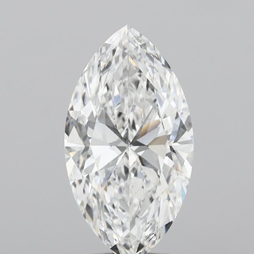 3.04 Carat Marquise Shaped, Ideal Cut, E Color, VVS2 Clarity, IGI Certified Lab Grown Diamond
