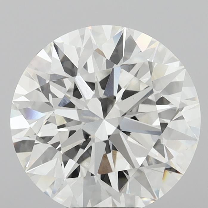 6.07 Carat Round Shaped, Ideal Cut, F Color, VVS1 Clarity, IGI Certified Lab Grown Diamond