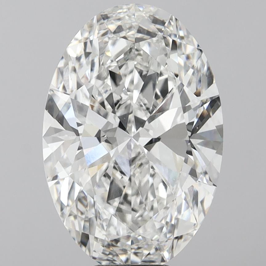 10.10 Carat Oval Shaped, Ideal Cut, F Color, VVS2 Clarity, IGI Certified Lab Grown Diamond