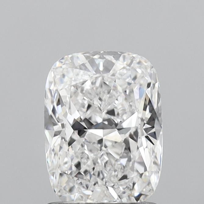 1.54 Carat Cushion Shaped, Ideal Cut, D Color, VVS2 Clarity, IGI Certified Lab Grown Diamond