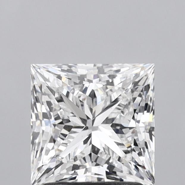 1.86 Carat Princess Shaped, Ideal Cut, E Color, VS1 Clarity, IGI Certified Lab Grown Diamond