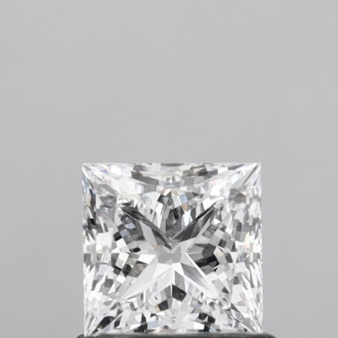 0.91 Carat Princess Shaped, Ideal Cut, D Color, VVS2 Clarity, IGI Certified Lab Grown Diamond