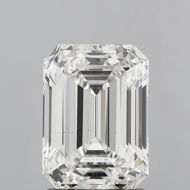 1.94 Carat Emerald Shaped, Ideal Cut, G Color, VS1 Clarity, IGI Certified Lab Grown Diamond