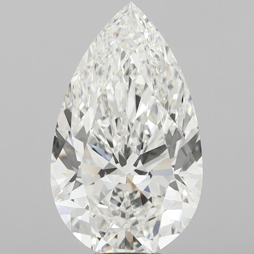 8.53 Carat Pear Shaped, Ideal Cut, F Color, VVS2 Clarity, IGI Certified Lab Grown Diamond