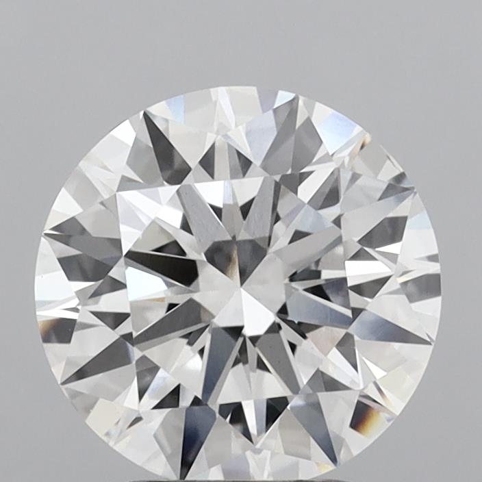 3.08 Carat Round Shaped, Ideal Cut, E Color, VVS2 Clarity, IGI Certified Lab Grown Diamond