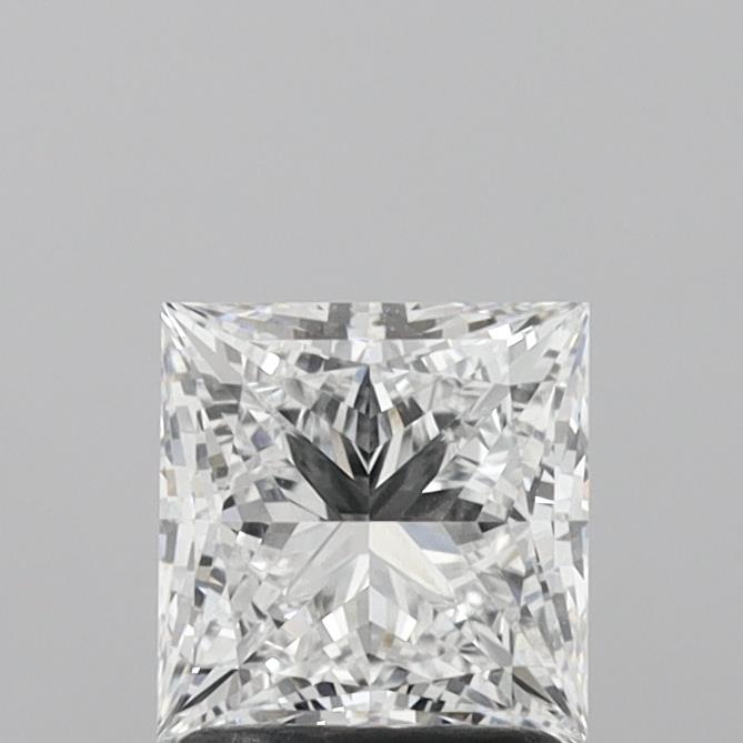 1.57 Carat Princess Shaped, Ideal Cut, D Color, VVS2 Clarity, IGI Certified Lab Grown Diamond