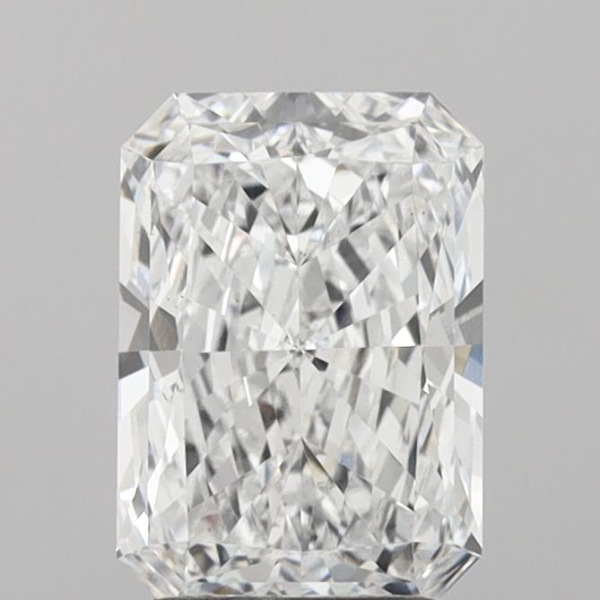 2.21 Carat Radiant Shaped, Excellent Cut, D Color, VS2 Clarity, IGI Certified Lab Grown Diamond