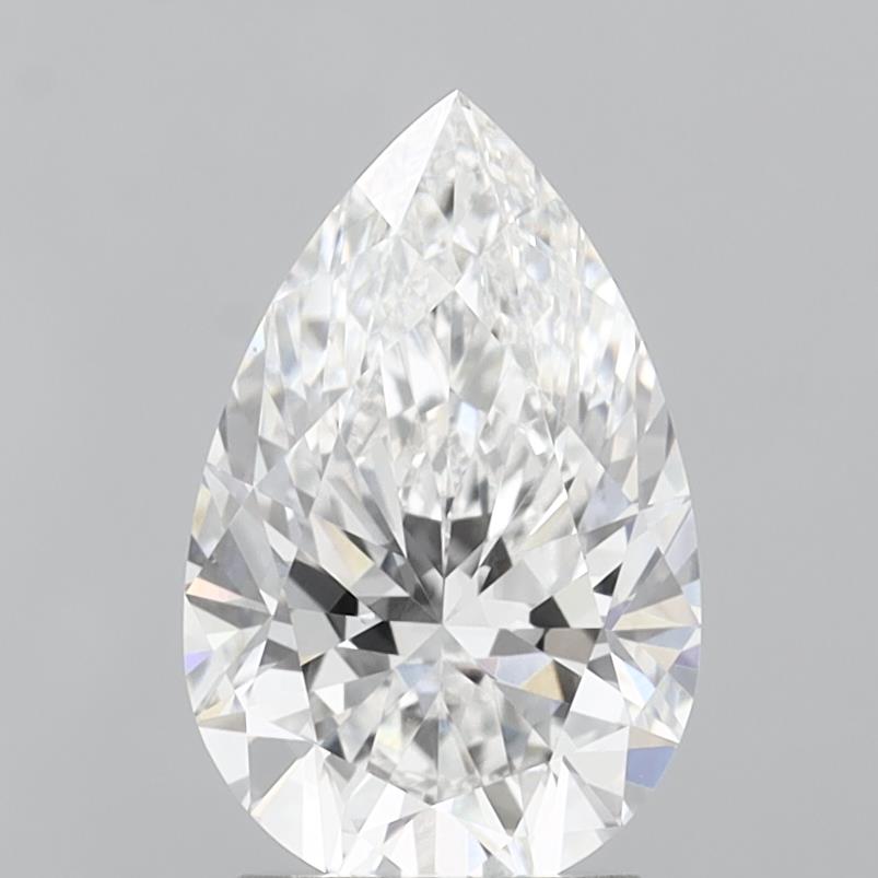 2.59 Carat Pear Shaped, Ideal Cut, E Color, VVS1 Clarity, IGI Certified Lab Grown Diamond