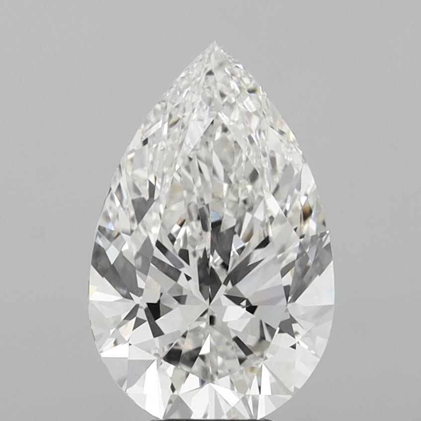 6.02 Carat Pear Shaped, Ideal Cut, G Color, VS1 Clarity, IGI Certified Lab Grown Diamond