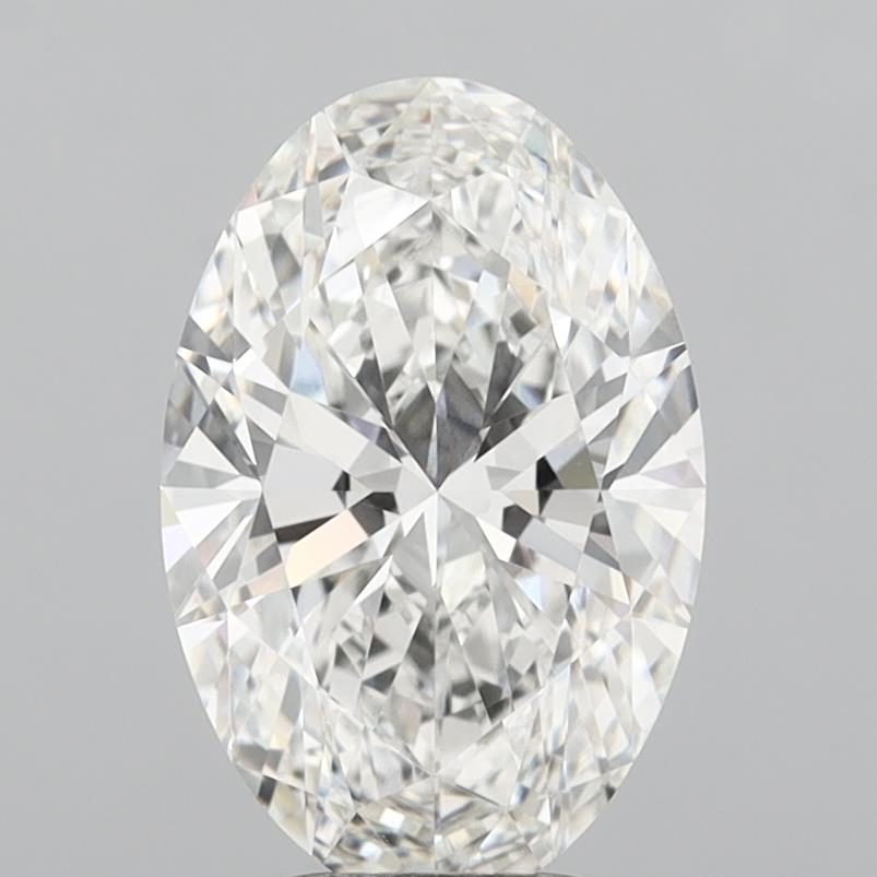 4.10 Carat Oval Shaped, Ideal Cut, F Color, VVS2 Clarity, IGI Certified Lab Grown Diamond