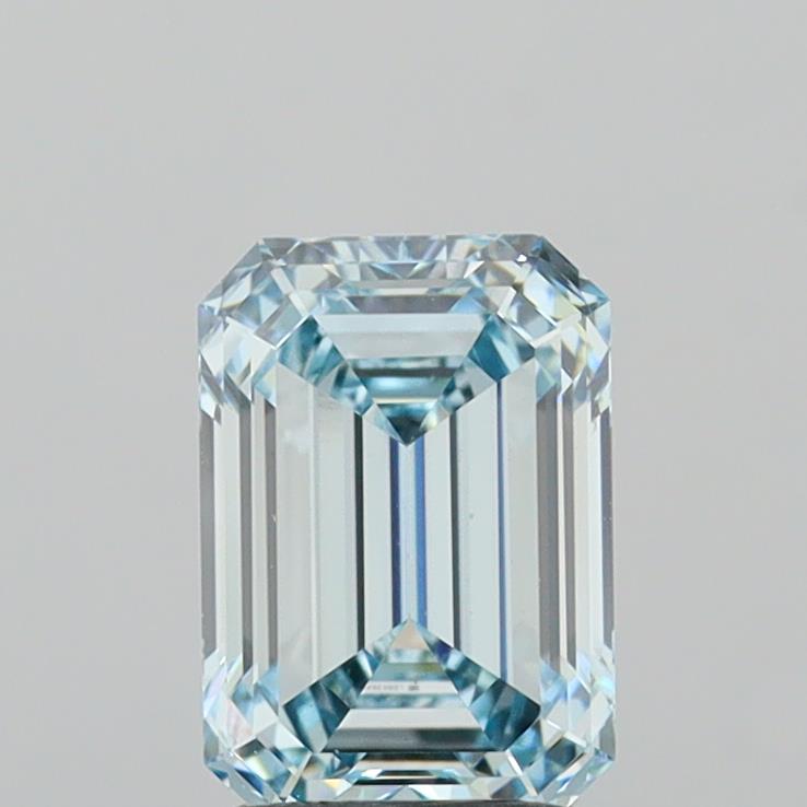 2.10 Carat Emerald Shaped, Ideal Cut, VS1 Clarity, IGI Certified Lab Grown Diamond