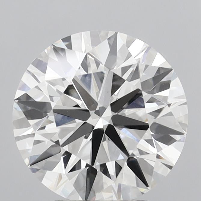 3.00 Carat Round Shaped, Excellent Cut, F Color, VVS2 Clarity, IGI Certified Lab Grown Diamond
