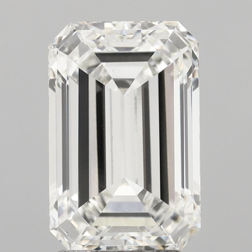 4.10 Carat Emerald Shaped, Ideal Cut, F Color, VS1 Clarity, IGI Certified Lab Grown Diamond
