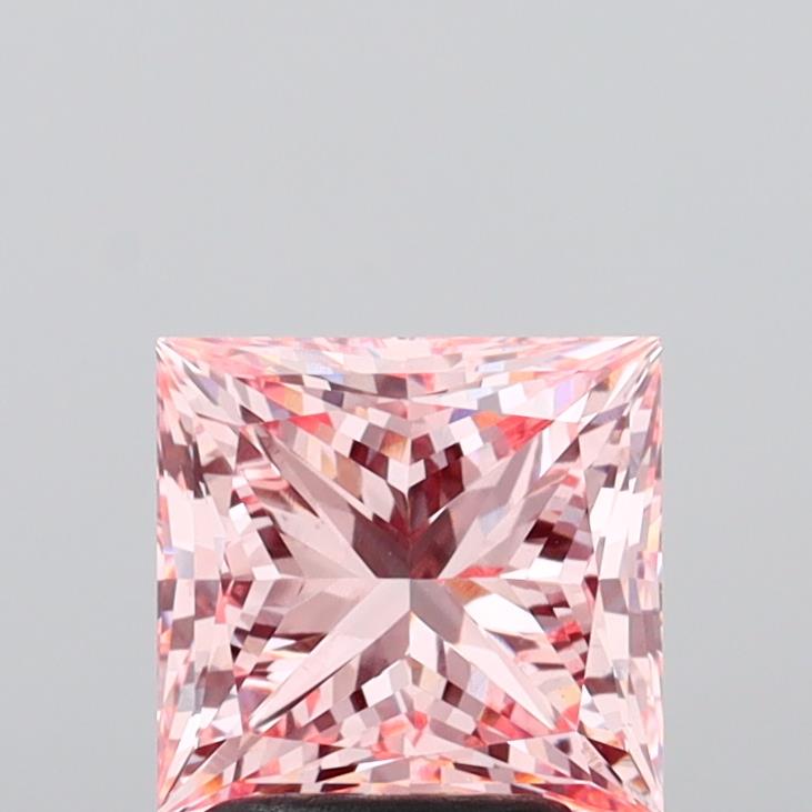 2.44 Carat Princess Shaped, Excellent Cut, VS1 Clarity, IGI Certified Lab Grown Diamond
