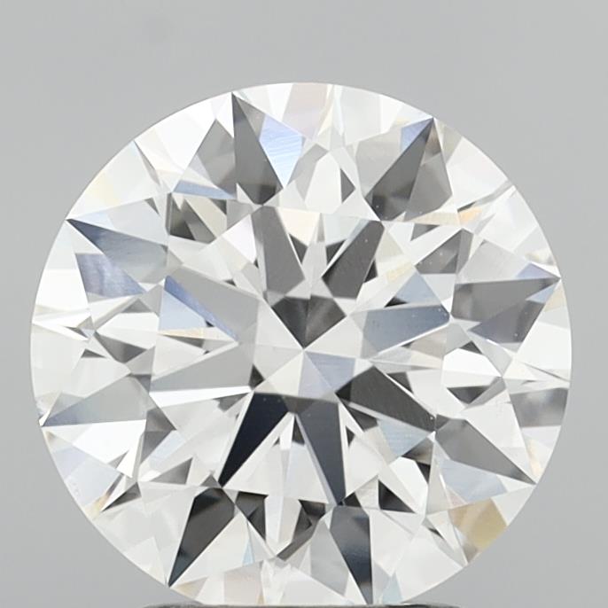 2.57 Carat Round Shaped, Ideal Cut, F Color, VVS2 Clarity, IGI Certified Lab Grown Diamond