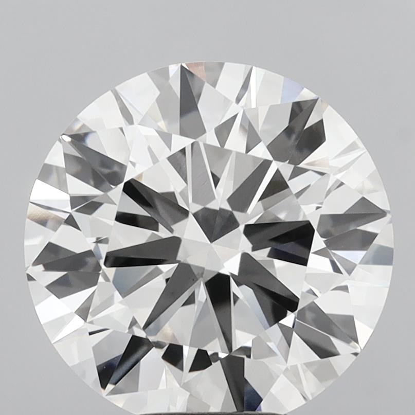 6.05 Carat Round Shaped, Excellent Cut, F Color, VS1 Clarity, IGI Certified Lab Grown Diamond