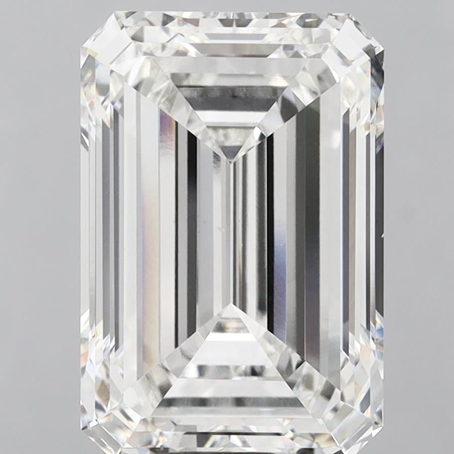 18.05 Carat Emerald Shaped, Excellent Cut, F Color, VS1 Clarity, IGI Certified Lab Grown Diamond