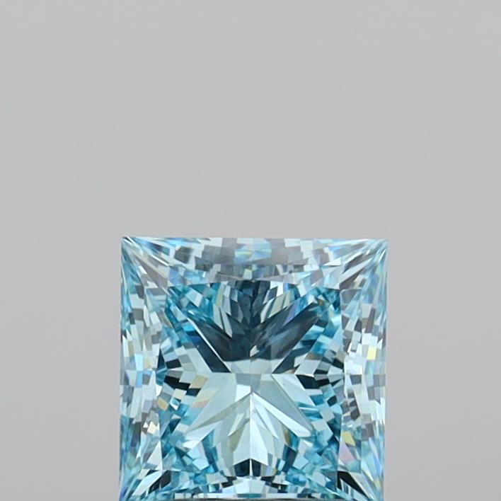 1.45 Carat Princess Shaped, Ideal Cut, VS1 Clarity, IGI Certified Lab Grown Diamond