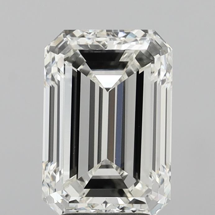 4.00 Carat Emerald Shaped, Excellent Cut, G Color, VVS2 Clarity, IGI Certified Lab Grown Diamond