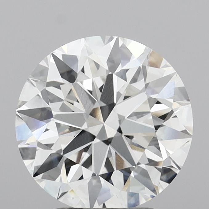 3.09 Carat Round Shaped, Excellent Cut, E Color, VVS2 Clarity, IGI Certified Lab Grown Diamond