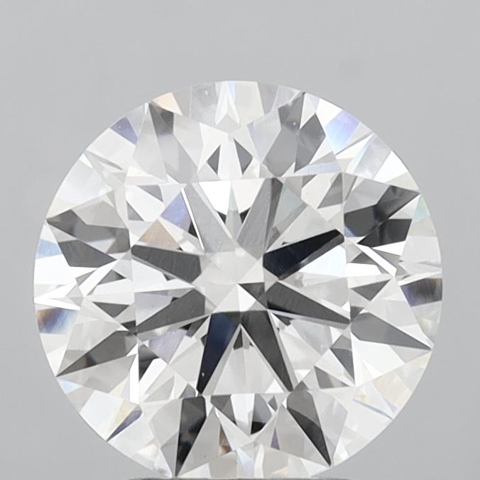 2.86 Carat Round Shaped, Ideal Cut, F Color, VS1 Clarity, IGI Certified Lab Grown Diamond