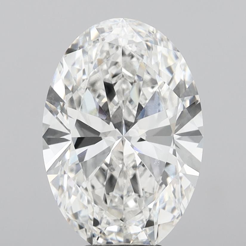 6.00 Carat Oval Shaped, Excellent Cut, F Color, VVS2 Clarity, IGI Certified Lab Grown Diamond