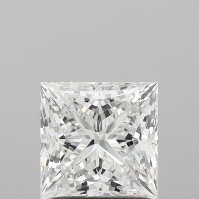 1.59 Carat Princess Shaped, Ideal Cut, E Color, VS2 Clarity, IGI Certified Lab Grown Diamond