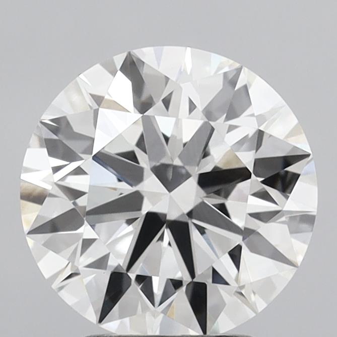 3.04 Carat Round Shaped, Ideal Cut, E Color, VVS2 Clarity, IGI Certified Lab Grown Diamond