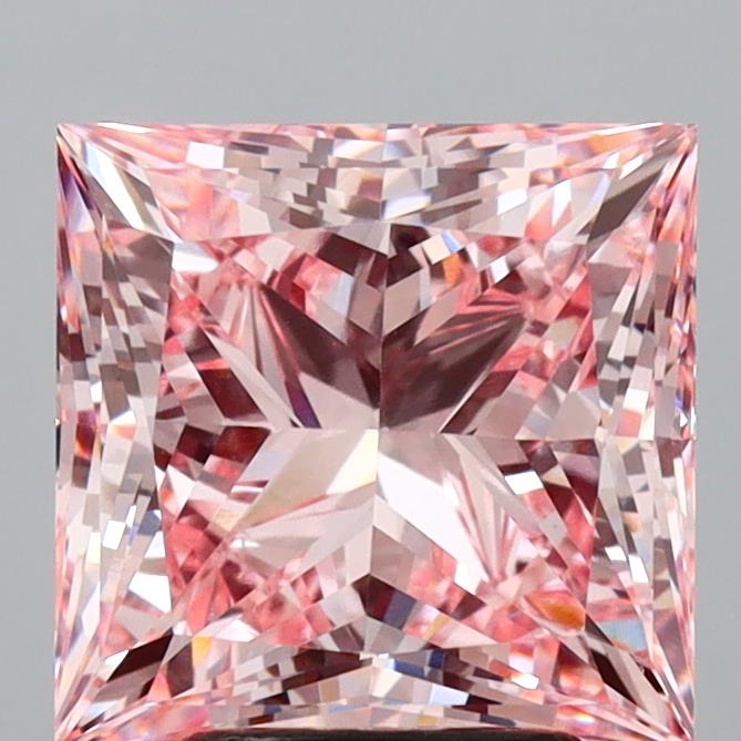 4.49 Carat Princess Shaped, Ideal Cut, VS1 Clarity, IGI Certified Lab Grown Diamond