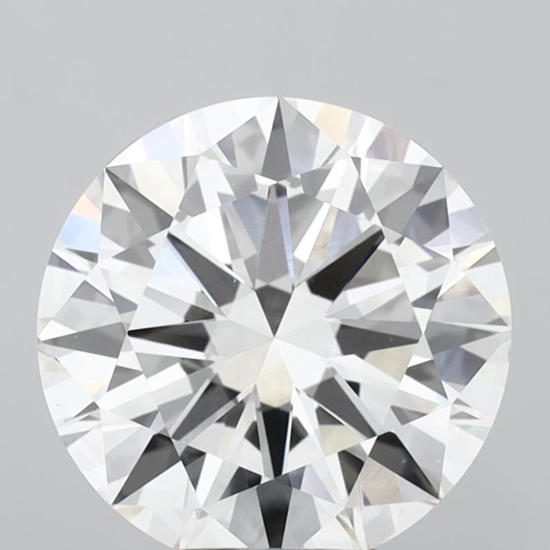 5.01 Carat Round Shaped, Excellent Cut, F Color, VVS2 Clarity, IGI Certified Lab Grown Diamond