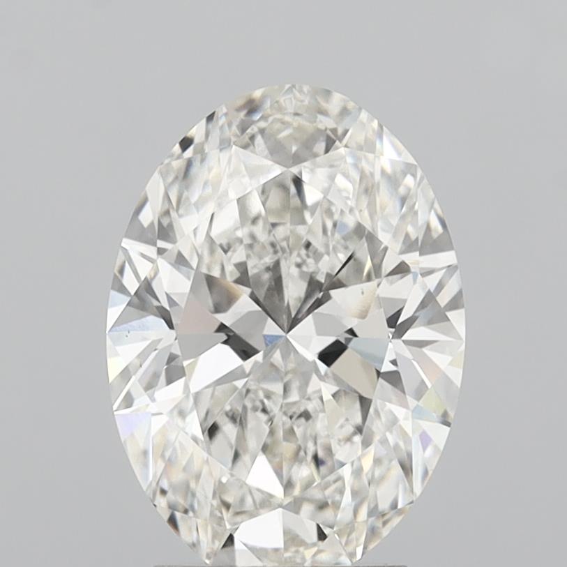 3.09 Carat Oval Shaped, Ideal Cut, G Color, VVS2 Clarity, IGI Certified Lab Grown Diamond