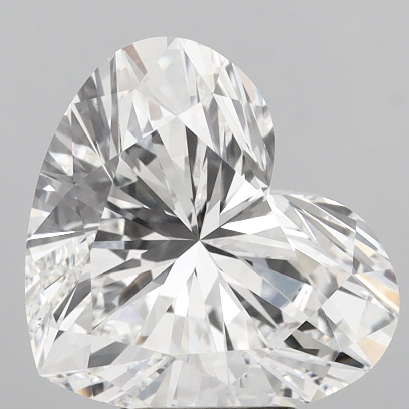 6.05 Carat Heart Shaped, Ideal Cut, E Color, VS1 Clarity, IGI Certified Lab Grown Diamond