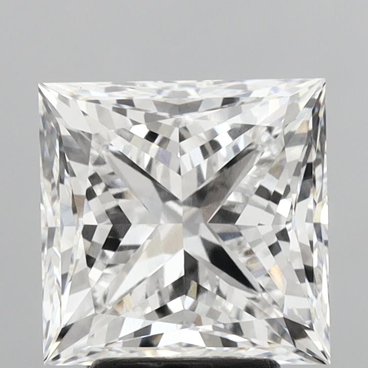 4.62 Carat Princess Shaped, Excellent Cut, E Color, VVS2 Clarity, IGI Certified Lab Grown Diamond