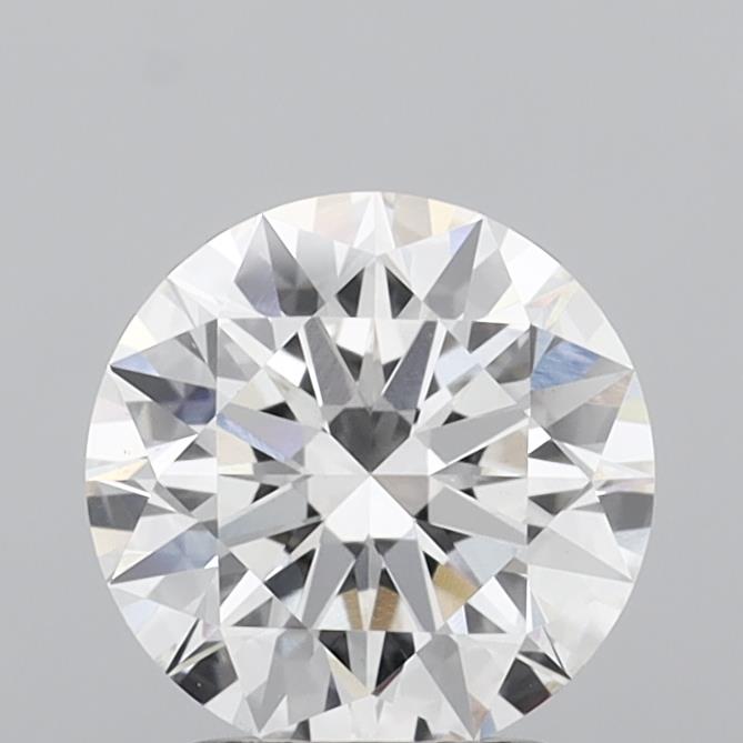 2.10 Carat Round Shaped, Ideal Cut, F Color, VS1 Clarity, IGI Certified Lab Grown Diamond