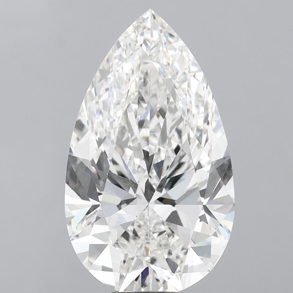 10.09 Carat Pear Shaped, Ideal Cut, F Color, VVS2 Clarity, IGI Certified Lab Grown Diamond