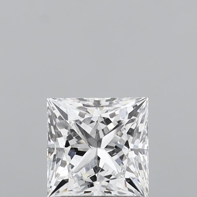 1.07 Carat Princess Shaped, Ideal Cut, D Color, VVS1 Clarity, IGI Certified Lab Grown Diamond